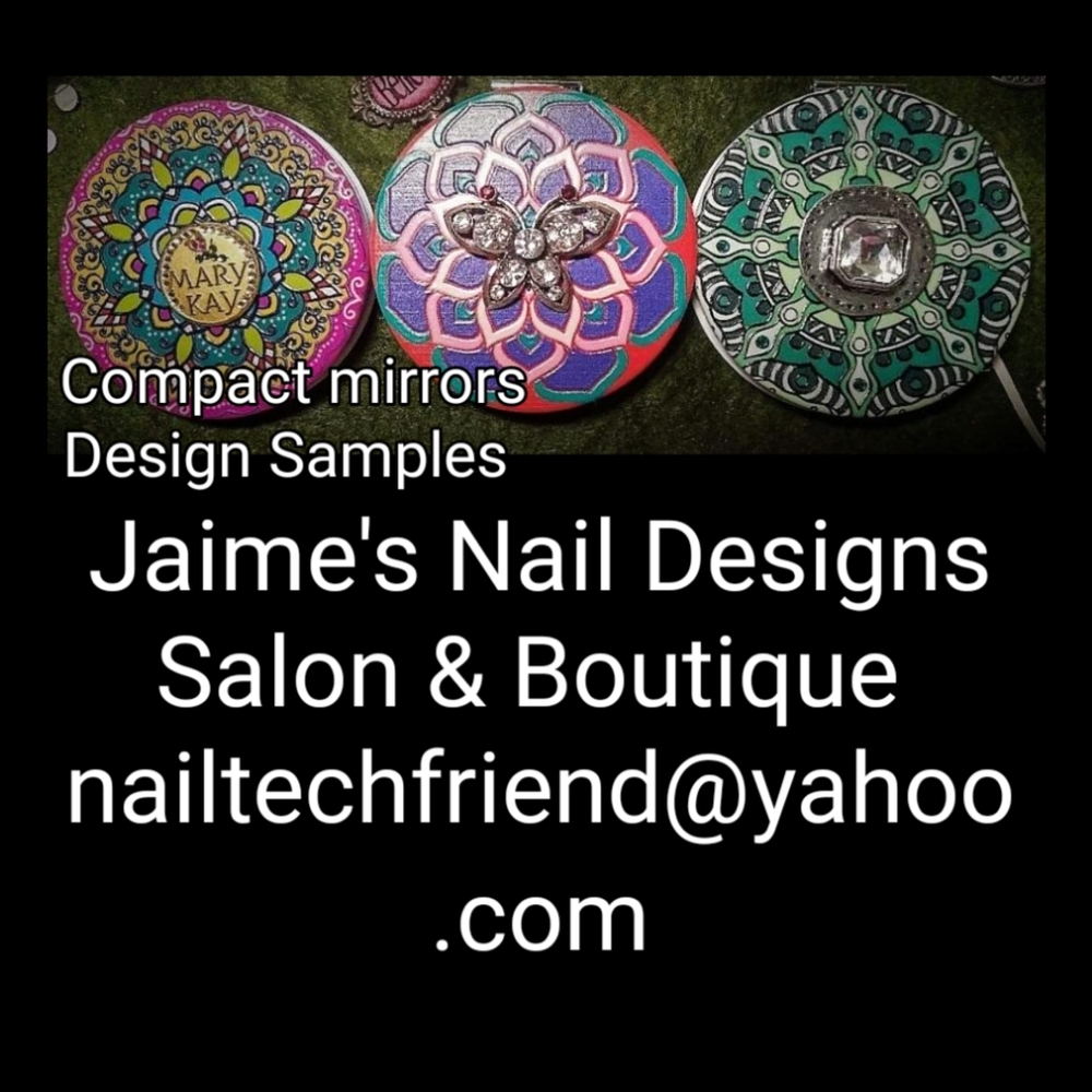 Embellished Jeweled Compact Makeup Mirror (cross-posted listing) - Picture 14 of 16